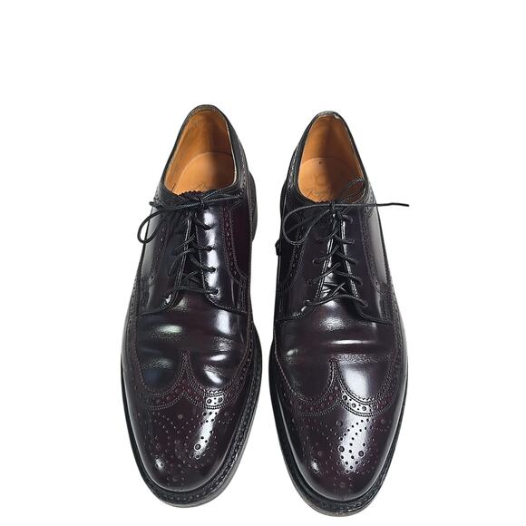 Vintage Florsheim Royal Imperial 97628 Kenmoor Wingtip Longwing Shoes 8.5 D main image 8